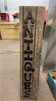 Hinged Antiques Sign