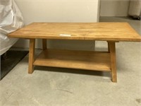 Homemade Wooden Coffee Table with Shelf