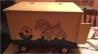 Vintage Wooden Toy Box