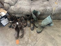 Men size 9 and 10 boot lot