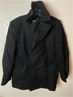 US Navy Wool Pea Coat Overcoat