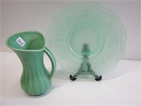 England Jug & Plate- Grape & Leaf