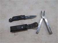 Pocket Multi Tool & Tactical Knife w/Light