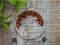 GOLDSTONE TREE OF LIFE WIRE WRAPPED PENDANT