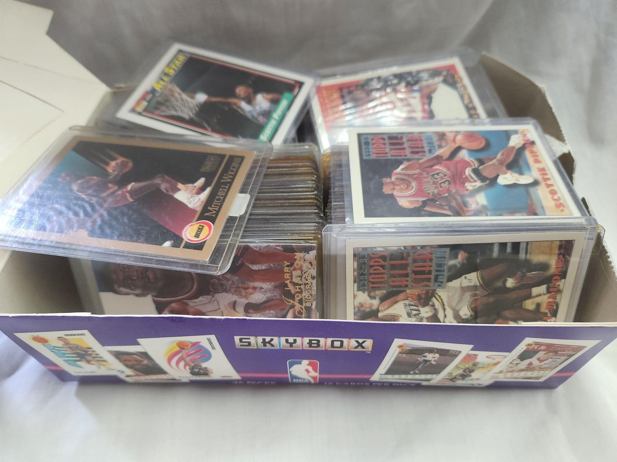 Box of Basketball Cards