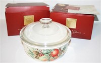 (2) Lenox Boxwood & Pine Casserole Dishes w/ Lids