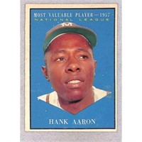 1961 Topps Crease Free Hank Aaron