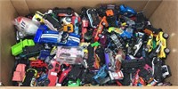 Large lot of toy cars