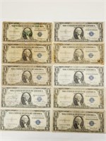 (13) 1935 $1 Silver Certificates: A & C