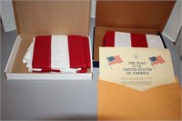 PAIR OF AMERICAN FLAGS FLOWN OVER STATE CAPITOL