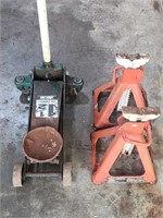 Hydraulic jack and stands