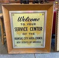 Vintage Boy Scouts of America Welcome Sign