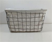 Rustic Wire Basket with Liner