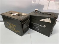 2 x Army Boxes with Contents inc Tail Lights
