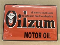 OILZUM motor oil sign newer