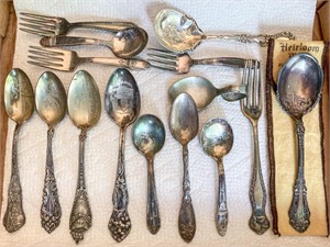 15-Pcs. Consisting of: 4-Sterling Spoons,