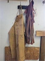 Canvas Welding Apron and Leather Welding Sleeves