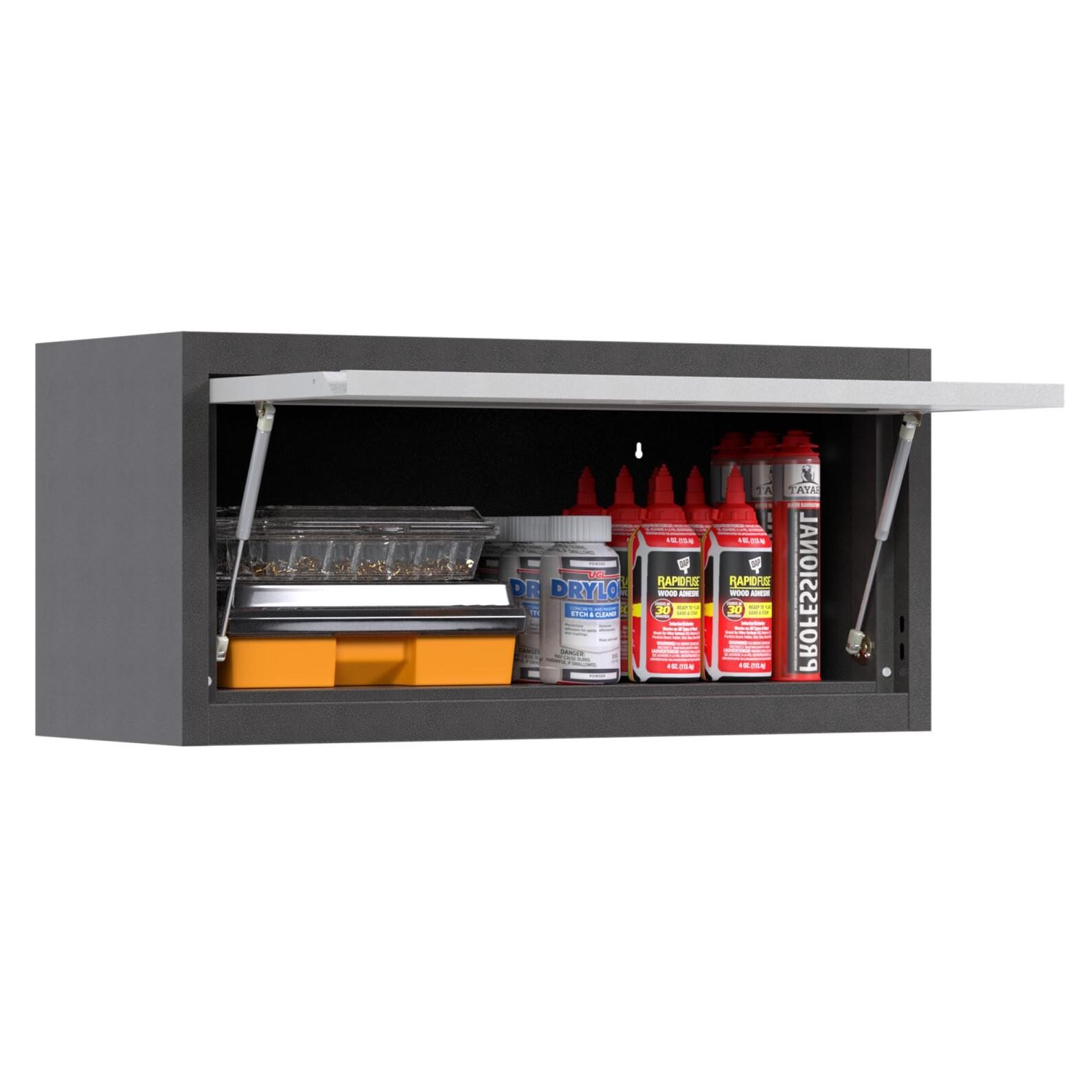 SUXXAN Metal Wall Cabinet with Up-flip Door,Wall-M