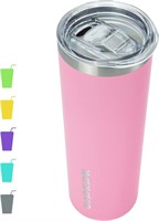 Skinny Insulated SS Tumbler, Light Pink, 20oz