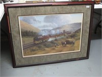 Large Framed Train In The Countryside Print