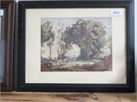 Vintage Framed Dance Of The Nymphs Print