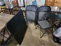 Cosco card table with 4 chairs