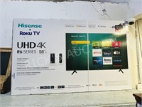 Hisense 58" 4K UHD HDR LED Roku Smart TV - new