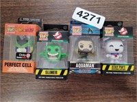 (4) FUNKO POP KEYCHAINS