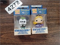 (2) DISNEYLAND FUNKO POP KEYCHAINS