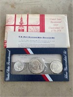 UNITED STATES BICENTENNIAL SILVER UNC. SET