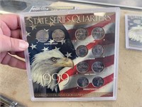 1999 STATE SERIES QUARTERS - 10 QUARTERS - DISPLAY