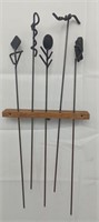 Decorative iron wire skewers