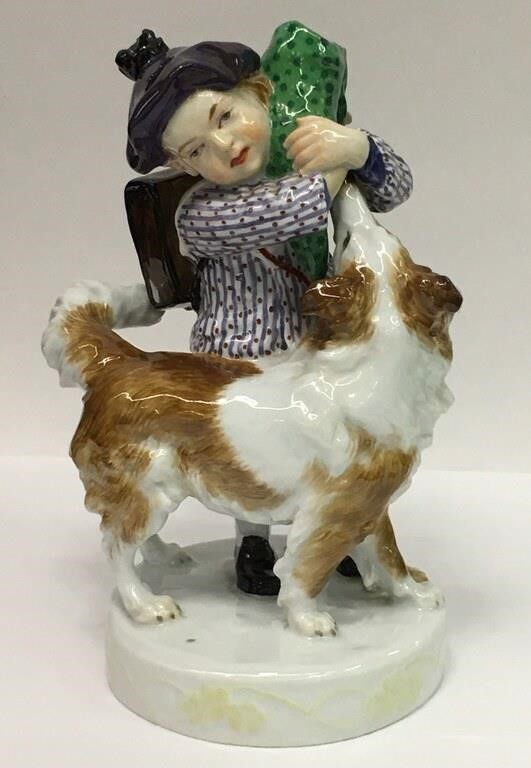 Meissen Hand Painted Porcelain Figurine