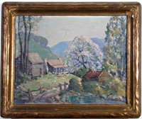 Louis W Bonsib 16x20 O/B Appalachian Cabin