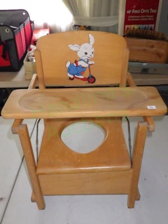 Wooden Childs Potty Chair