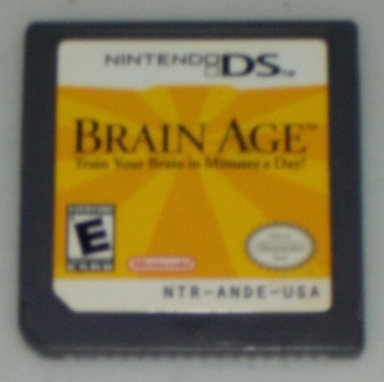 Brain Age Nintendo DS Game Cartridge
