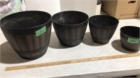 Four piece planter set