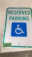 18 x 12 handicap parking sign