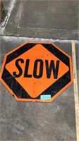 24 x 24 two sided slow at stop sign