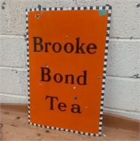 Original Enamel "Brooke Bond Tea" Advertising