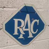"RAC" Double Sided Hanging Sign - Enamel