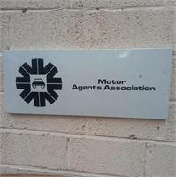 "Motor Agents Association" Metal Sign (90cm x