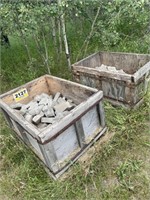 2 Crates of Paving Stones- Zig Zag - Some Damaged