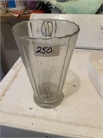 Heavy glass vase