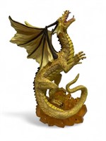 Large MIDI Citrine dragon sculpture