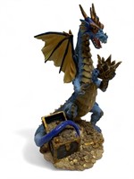 Medium imperial dragon with crown sculpture
