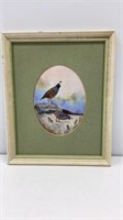 China painted quail picture, est 1950-60’s,