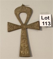 Brass Ankh Key Of Life Egyptian Hieroglyphics