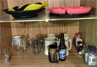 Serving Items, Collectible Bottles, Glasses,