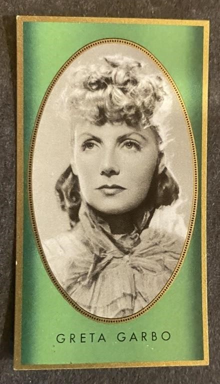 GRETA GARBO: Antique Tobacco Card (1936)